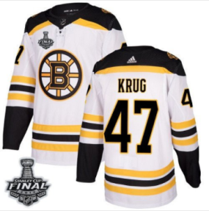 Bruins #47 Torey Krug Weiß 2019 Stanley Cup Final Stitched